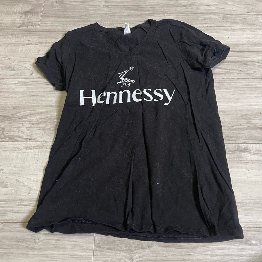 Black Hennessy Graphic T-Shirt‎